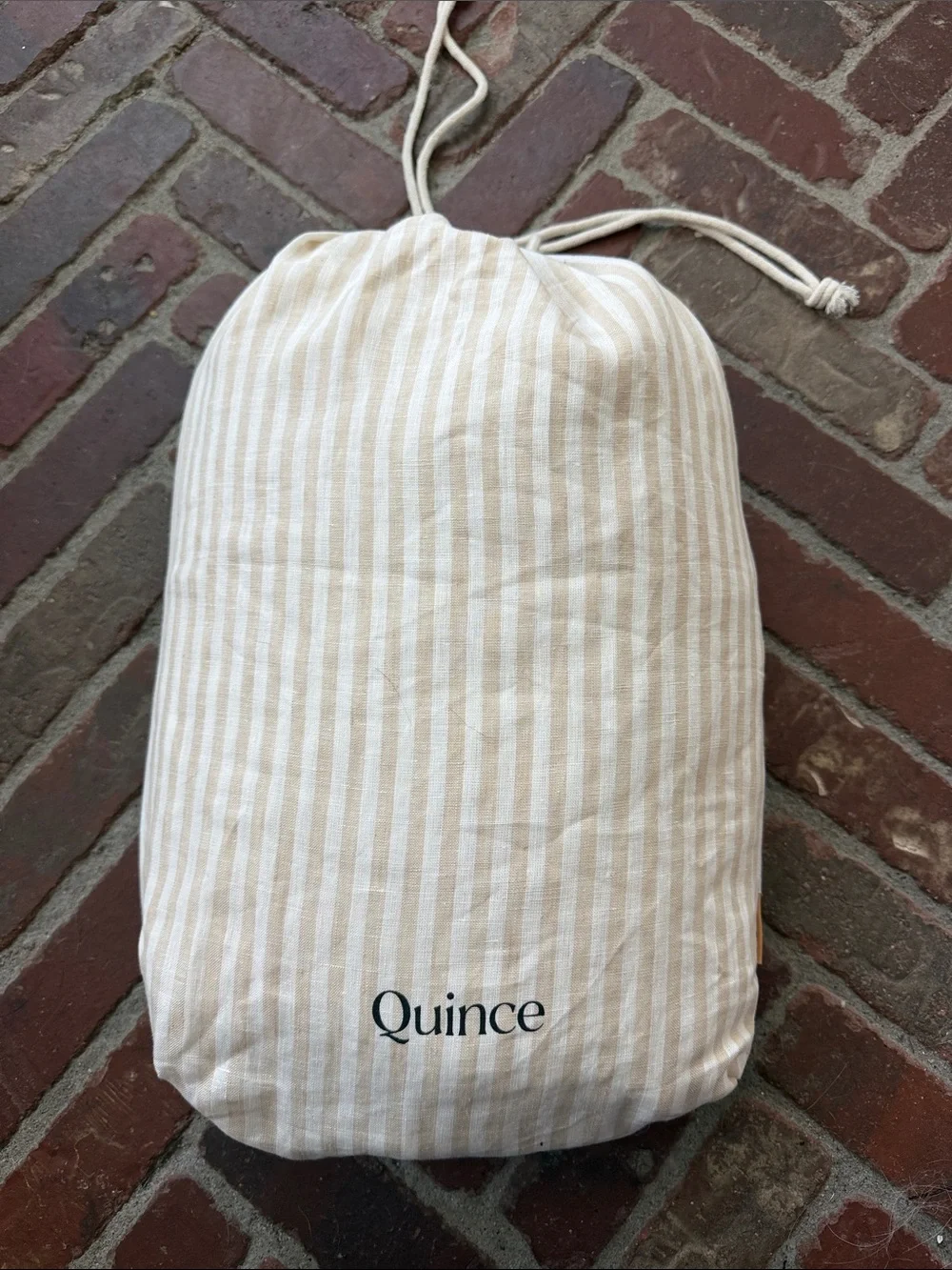 Quince European Linen Stripe Duvet Cover